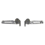RedCap Rear Footrest Peg Set Specifically Designed for, Jonway Gator Tank 150cc, Tank 200cc, Cougar Tank 150cc, 200cc, Scooters, Sleek & Stylish Silver Design 1 Pair Footrest Pegs (Left & Right)