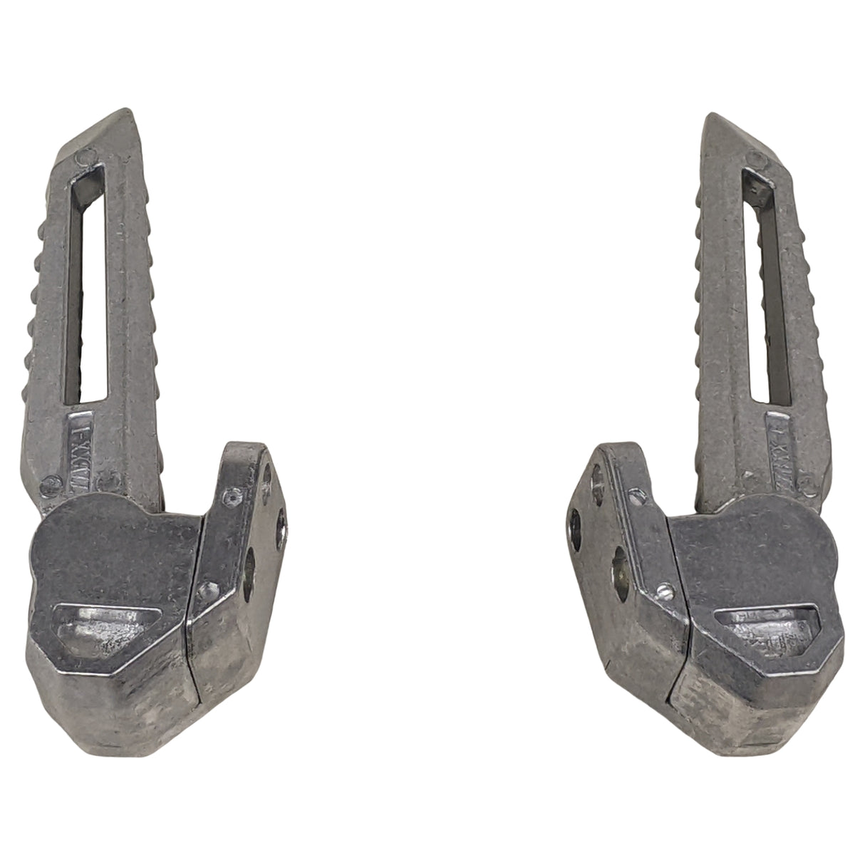RedCap Rear Footrest Peg Set Specifically Designed for, Jonway Gator Tank 150cc, Tank 200cc, Cougar Tank 150cc, 200cc, Scooters, Sleek & Stylish Silver Design 1 Pair Footrest Pegs (Left & Right)