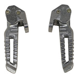 RedCap Rear Footrest Peg Set Specifically Designed for, Jonway Gator Tank 150cc, Tank 200cc, Cougar Tank 150cc, 200cc, Scooters, Sleek & Stylish Silver Design 1 Pair Footrest Pegs (Left & Right)
