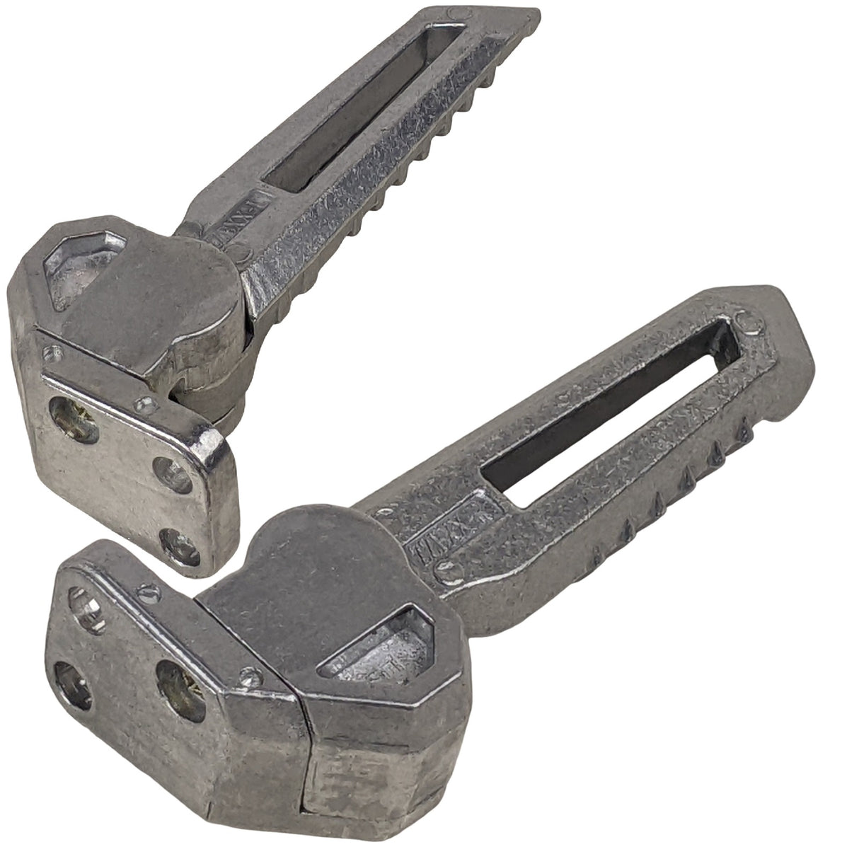 RedCap Rear Footrest Peg Set Specifically Designed for, Jonway Gator Tank 150cc, Tank 200cc, Cougar Tank 150cc, 200cc, Scooters, Sleek & Stylish Silver Design 1 Pair Footrest Pegs (Left & Right)