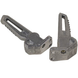 RedCap Rear Footrest Peg Set Specifically Designed for, Jonway Gator Tank 150cc, Tank 200cc, Cougar Tank 150cc, 200cc, Scooters, Sleek & Stylish Silver Design 1 Pair Footrest Pegs (Left & Right)