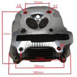 52mm Big Bore EGR Cylinder Head Assembly for GY6 150cc Compatible with TaoTao Roketa