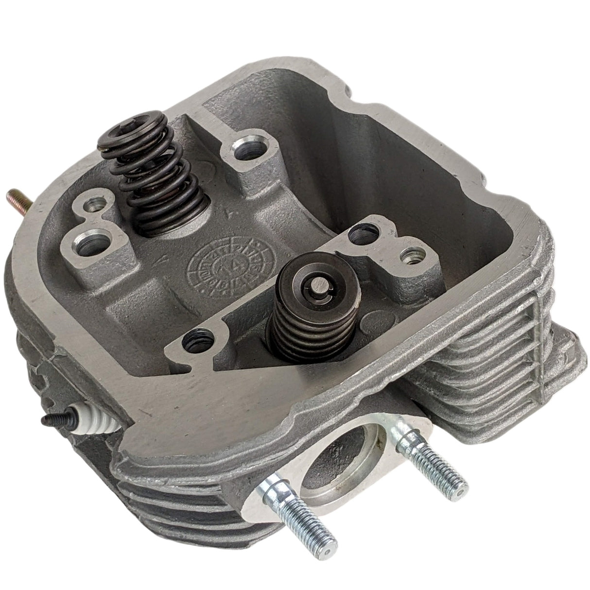 61mm Big Bore Cylinder Head Assembly GY6 169cc 200cc 57mm Stud Spacing Type K-Block 2-Bolt Valve cover