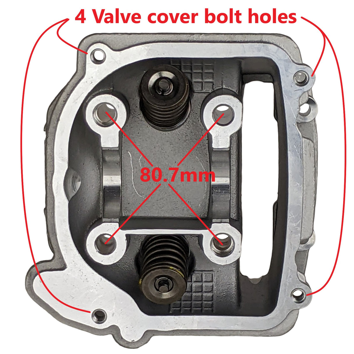 Cylinder Head 62mm for 200cc GY6 EFI Engine - B Block