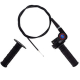 Twist Throttle Handle Grips Set with Cable Compatible with 49cc 50cc 66cc 80cc 2-Stroke Engine Motorized