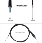 Twist Throttle Handle Grips Set with Cable Compatible with 49cc 50cc 66cc 80cc 2-Stroke Engine Motorized