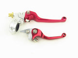 RED - CNC Brake Clutch Lever Set, Aluminum, Dirt Bike