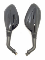 Mirrors, 8mm, BLACK, Set of 2, Scooter