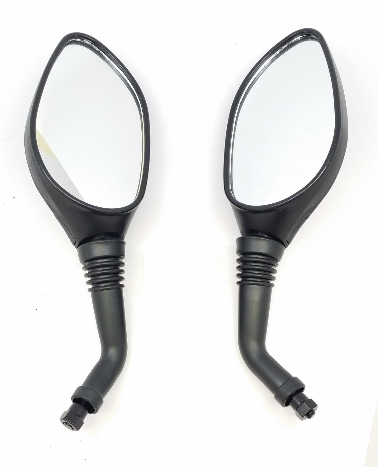 Mirrors, 8mm, BLACK, Set of 2, Scooter