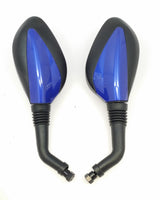 Mirrors, 8mm, BLUE, Set of 2, Scooter
