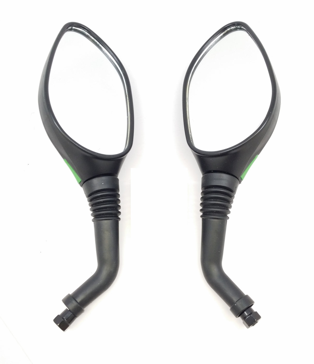 Mirrors, 8mm, GREEN, Set of 2, Scooter