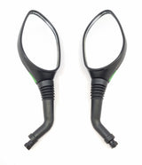 Mirrors, 8mm, GREEN, Set of 2, Scooter