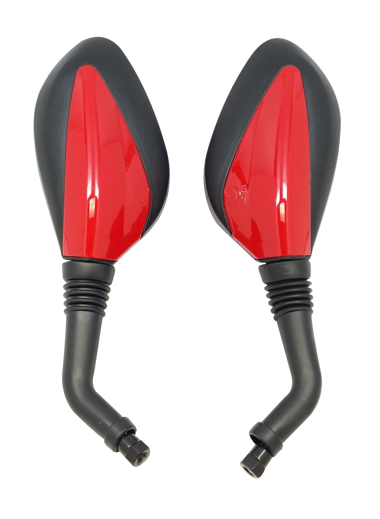 Red Rearview Side Mirrors Pair for 50cc 125cc 150cc GY6 Scooters Mopeds Compatible with TaoTao Jonway Roketa