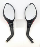 Red Rearview Side Mirrors Pair for 50cc 125cc 150cc GY6 Scooters Mopeds Compatible with TaoTao Jonway Roketa