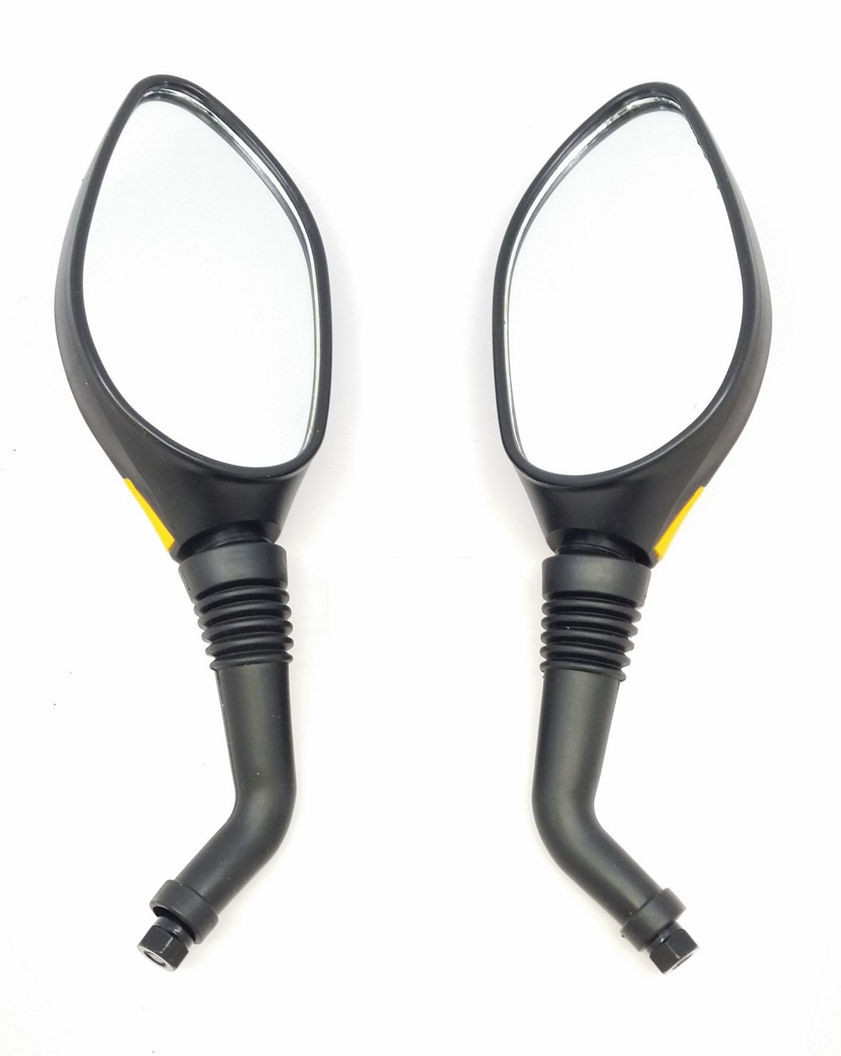 Mirrors, 8mm, ORANGE, Set of 2, Scooter
