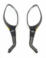 Mirrors, 8mm, ORANGE, Set of 2, Scooter