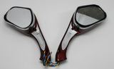 Mirror with Turn Signal light, Magnum 150RL-BURGUNDY