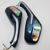 Mirror with Turn Signal light, Magnum 150RL-BLUE