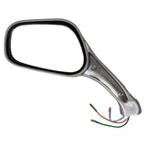 Rear View Mirrors 8mm - Featuring Integrated Turn Signal Lights in Sleek Silver Finish - Universally Compatible With Scooters 50cc, 150cc, 250cc