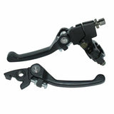 7/8" FOLDING BRAKE CLUTCH LEVER SET SDG SSR 70 110 107 125 PIT BIKE - BLACK