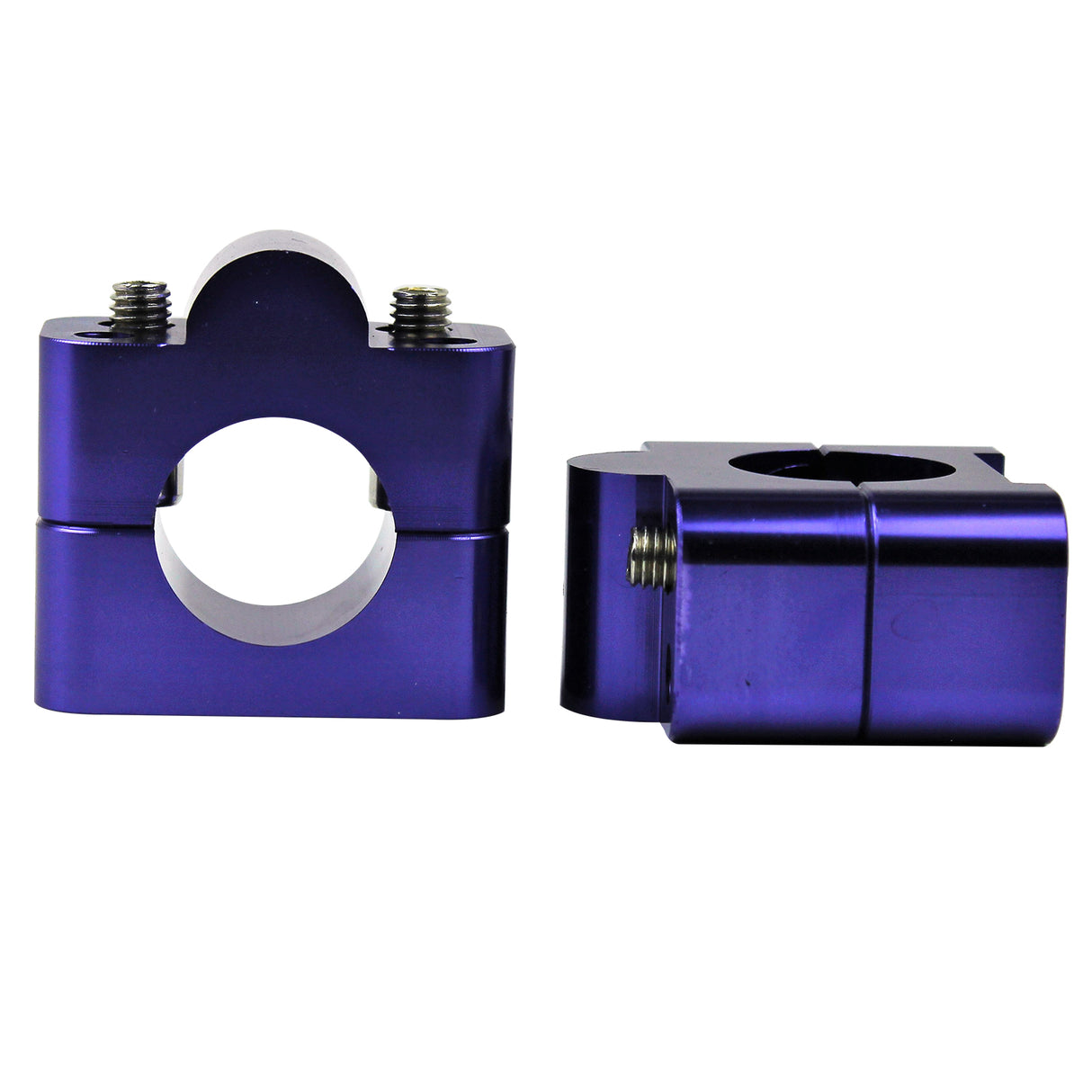 Universal Handlebar Risers Kit - DEEP BLUE-1 1/8' Bars Mounts Riser Clamp 27mm Dirt Bike