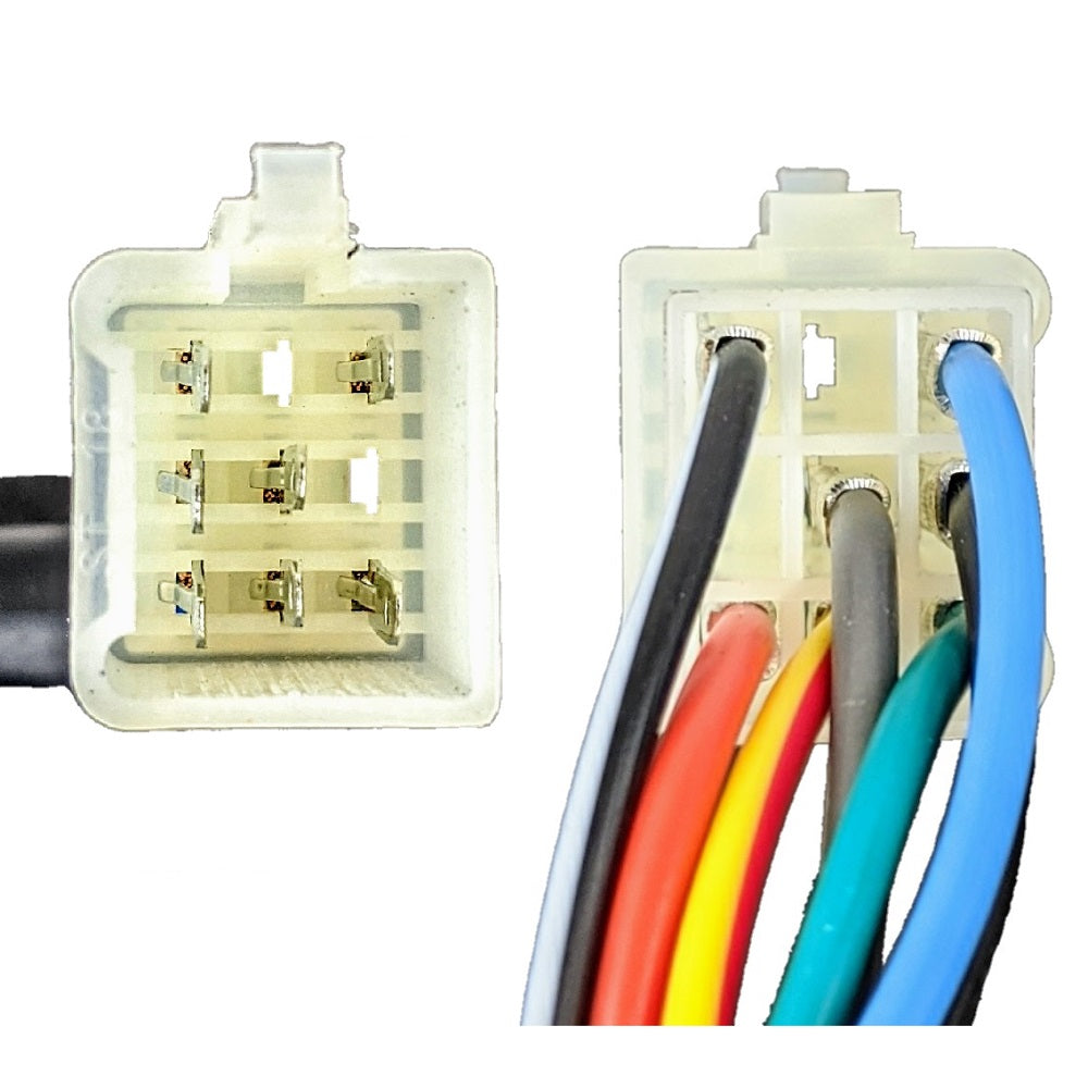 RedCap Only Right Side Handlebar Switch with 7-Wire Harness Pin Plug, Specifically Designed for Jonway ATV - Version-YY125-2A, Fit in Chinese ATV Models - On/Off Engine Stop Electric Start Switch
