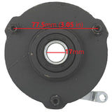 Front Left Hub Drum Brake Assembly TaoTao ATA110B with 6 or 7 Inch Wheel & Tires with 77mm 3in Stud Spacing