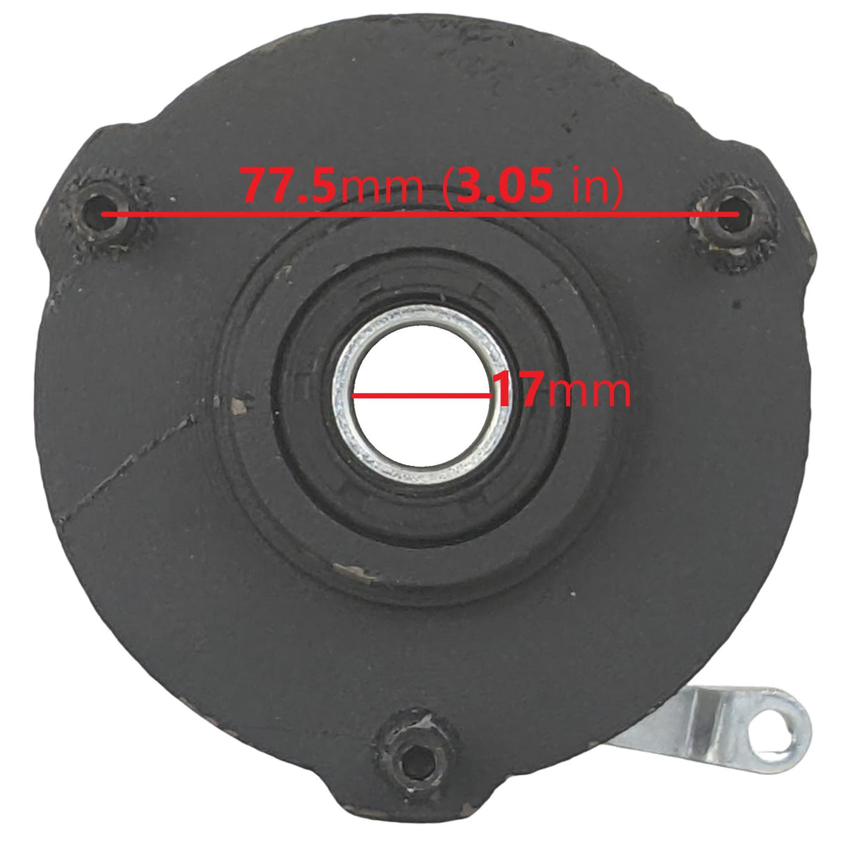 Front Right Hub Drum Brake Assembly TaoTao ATA110B with 6 or 7 Inch Wheel & Tires with 77mm 3in Stud Spacing
