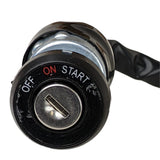 Ignition Key Switch - 4 Wire - with Waterproof Harness Plug OEM Linhai Goon Muddy Bighorn 260cc 300cc 400cc ATV