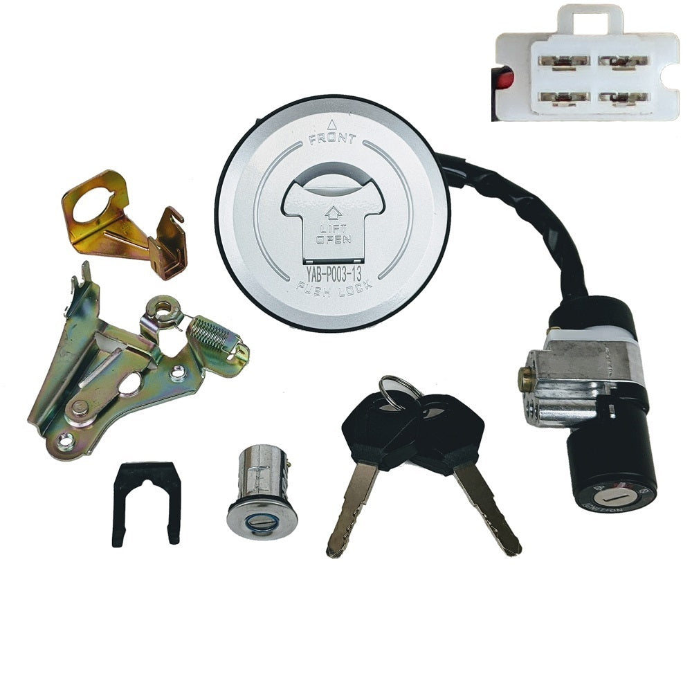 Ignition Key Switch - 4 Wire - GY6 50cc Scooter- Version Gator 50-M