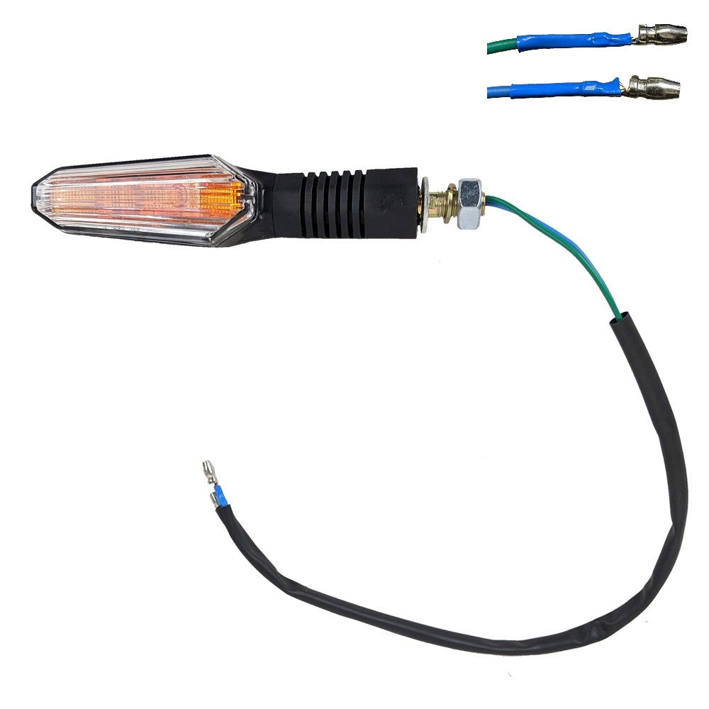 RedCap Motorcycle Only 1 Indicator Flowing LED Turn Signal Lights Blinkers Brake Light Rear Front 12V for Jonway YY125 Scooter Mopeds, Cougar Rocket 50cc, 125cc, 150cc, Fit in Chinese Other Models