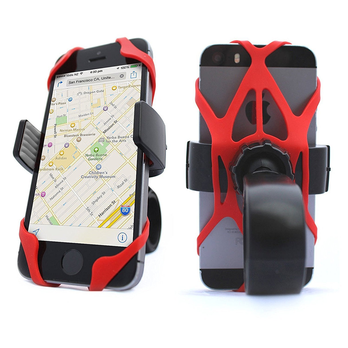 Universal Bike Motorcycle Phone Mount Holder Fits any Smart Cell Phone Bicycle
