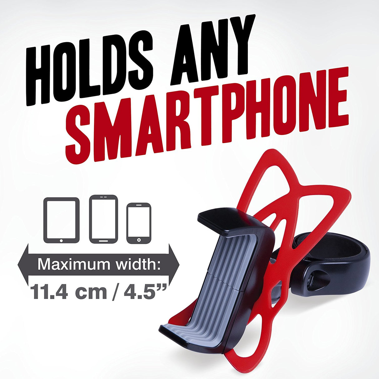 Universal Bike Motorcycle Phone Mount Holder Fits any Smart Cell Phone Bicycle