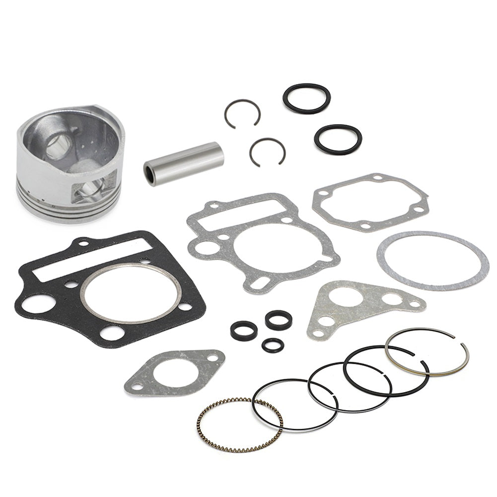 Redcap 54mm Bore Piston & Ring Set with Head Gaskets Kit - for 125cc Pit Dirt Bike with the Horizontal Styled Engine