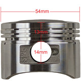 Redcap 54mm Bore Piston & Ring Set with Head Gaskets Kit - for 125cc Pit Dirt Bike with the Horizontal Styled Engine
