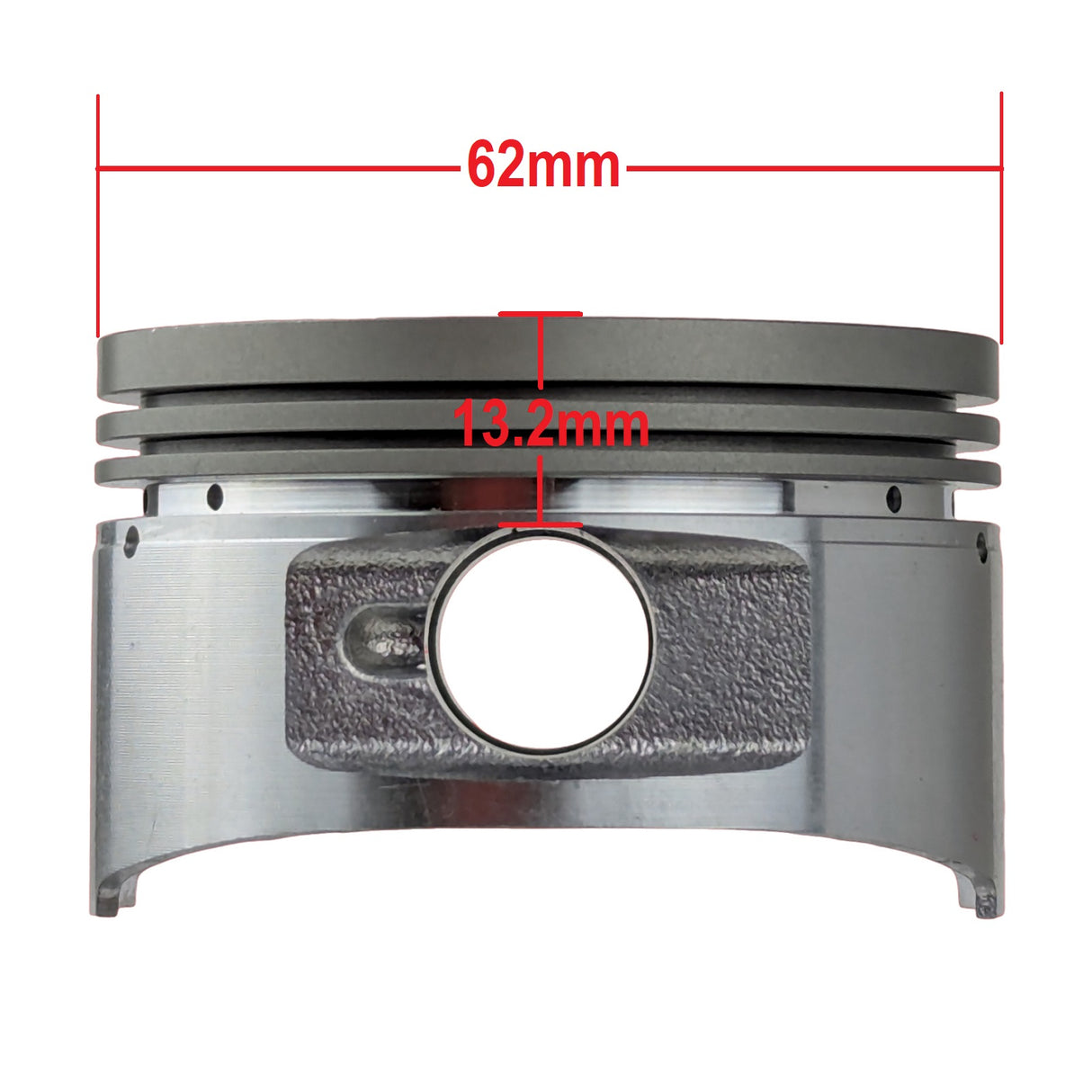 Piston & Ring & Gasket Set for Piston Apollo 200cc GY6B 63mm Cylinder Piston Gasket Rebuild Kit 57mm Stud Spacing