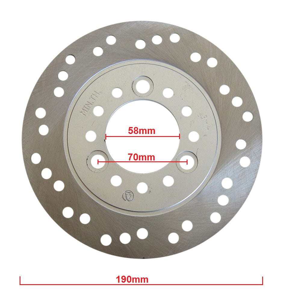 Brake Rotor Disc - 190mm - 3 Bolt