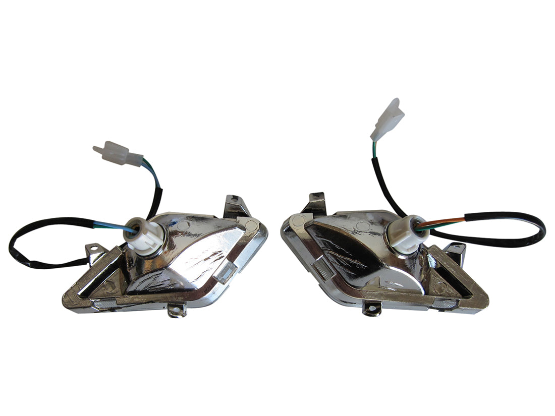 Left/Right Pair Turn Signal Tail Light GY6 Scooter Moped 2 Wire