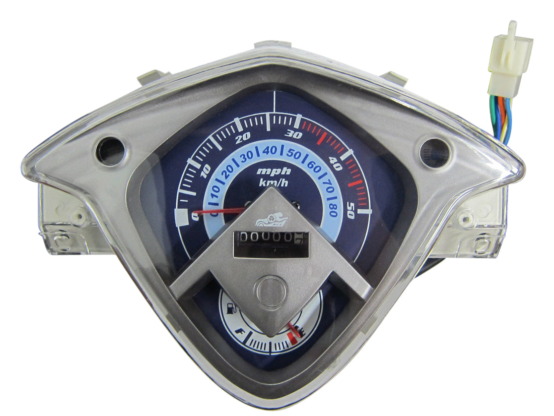 49cc 50cc SPEEDOMETER SPEEDO GAUGE CLUSTER CHINESE 50CC GAS SCOOTER MOPED GY6