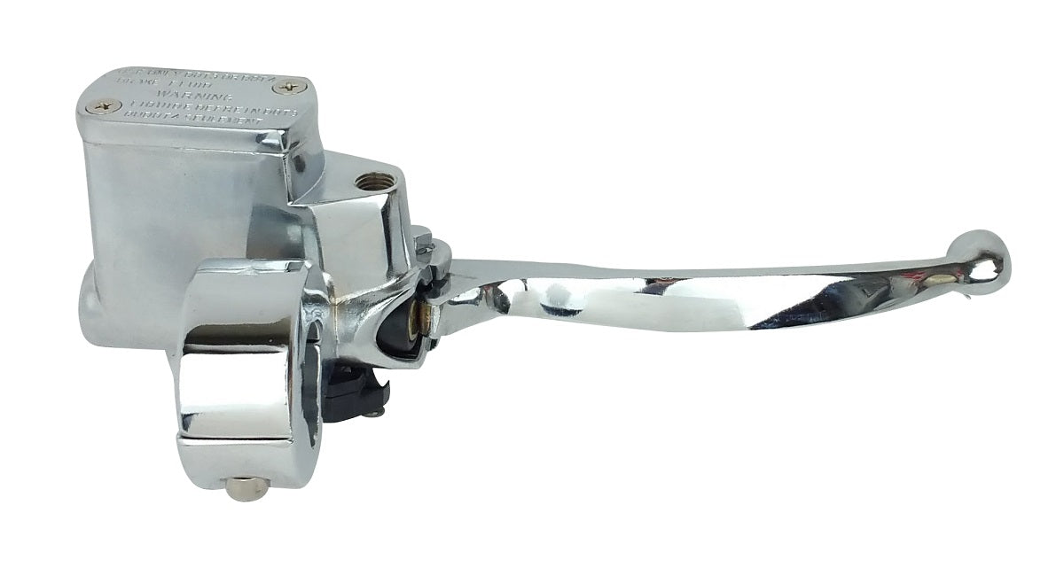 Chrome Hydraulic Brake Master Cylinder Lever Right 22MM GY6 Scooter Mirror