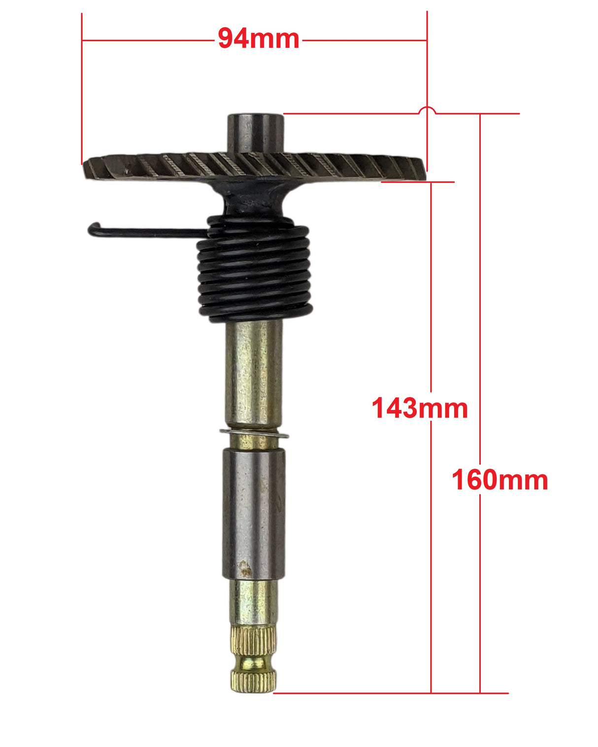 Kick Start Shaft Gear Spindle for GY6 125cc 150cc Chinese Scooter Moped ATV 5.75" Shaft & 3.66" Gear