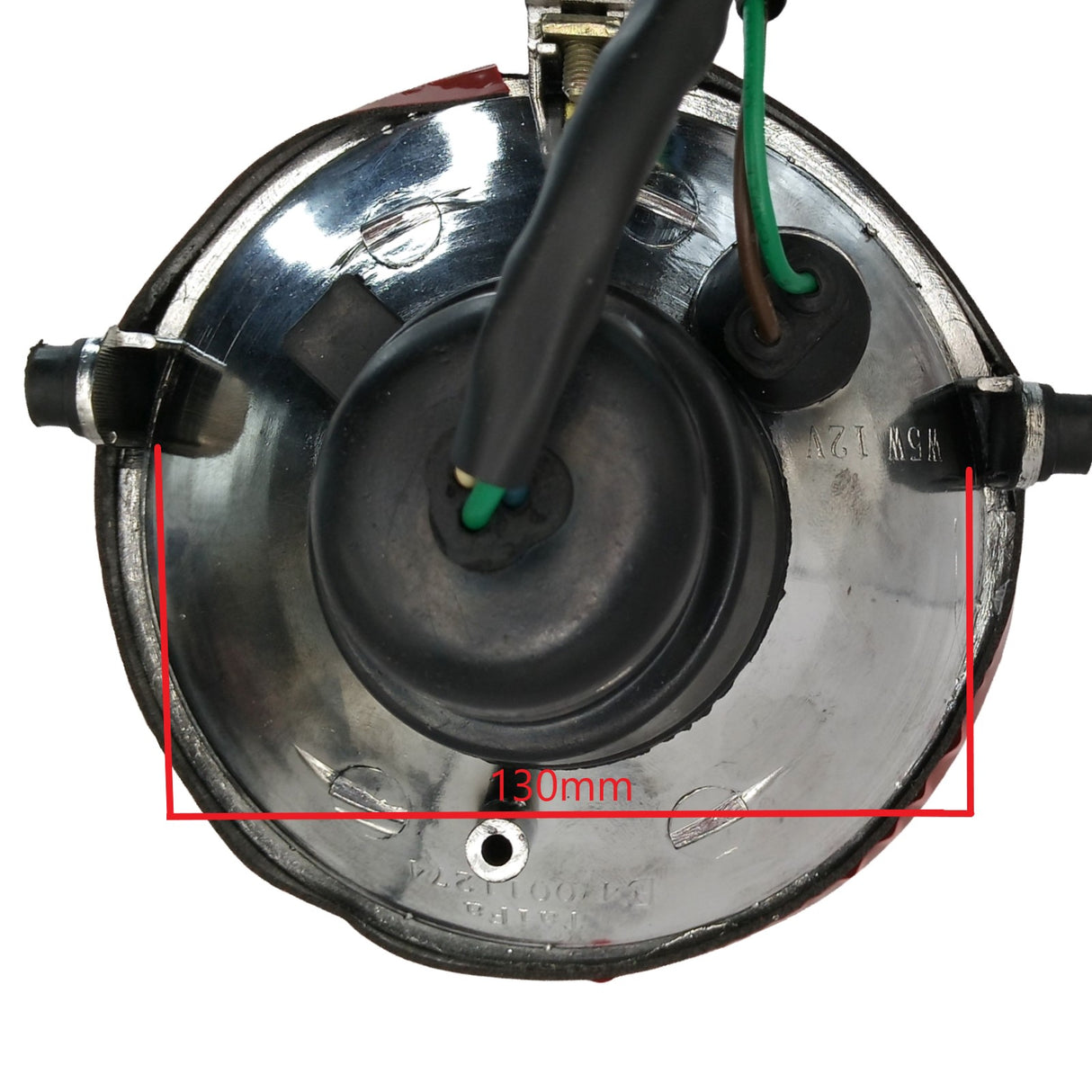 12V Front Headlight Lamp Assembly with 3-Pin Plug for Chinese ATV Quad Dirt Bike