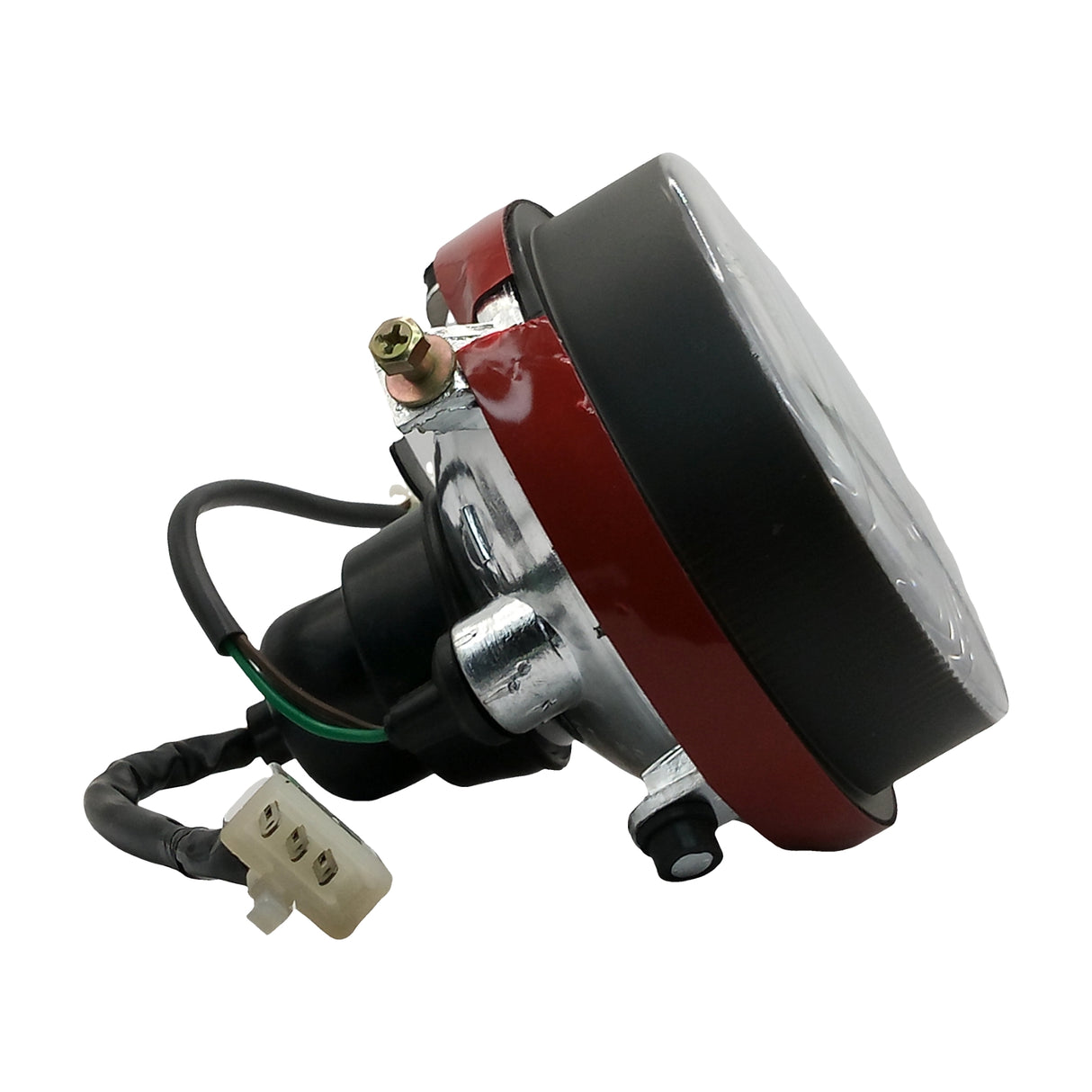 12V Front Headlight Lamp Assembly with 3-Pin Plug for Chinese ATV Quad Dirt Bike