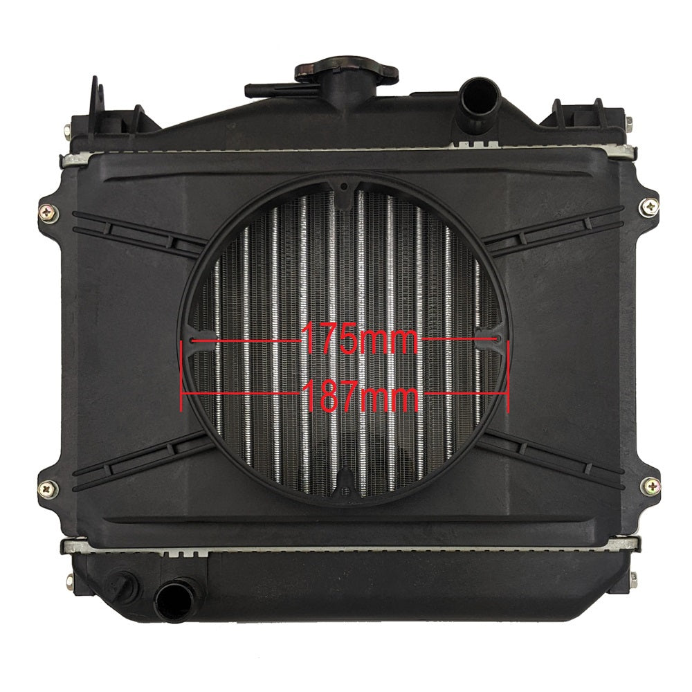 Radiator Cooling Fan Full Aluminum for 175cc 200cc 250cc 300cc Go Kart ATV Quad Buggy Dazon Kandi Kinroad