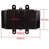 Radiator with Fan Assy for Scooter YYZX25025006 250cc Jonway YY250T Roketa MC-54-250cc New Style
