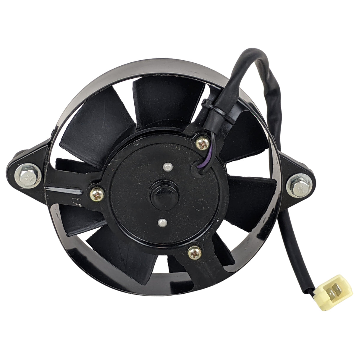 Radiator Cooling Fan with 7 blades & 2-wire male plug Water Cooled Fan for 250cc Jonway YY250T, Roketa MC-54-250cc, Gator 250B, YYZX25025006 Scooters