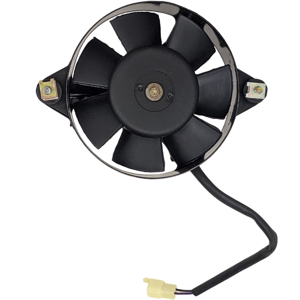 Radiator Cooling Fan with 7 blades & 2-wire male plug Water Cooled Fan for 250cc Jonway YY250T, Roketa MC-54-250cc, Gator 250B, YYZX25025006 Scooters