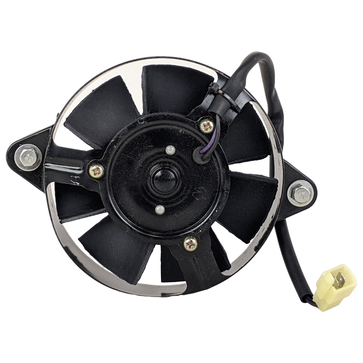 Radiator Cooling Fan with 7 blades & 2-wire male plug Water Cooled Fan for 250cc Jonway YY250T, Roketa MC-54-250cc, Gator 250B, YYZX25025006 Scooters