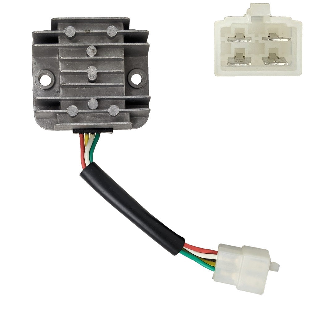 Voltage Regulator - 4 Wire 1 Plug - 50cc GY6 Scooter