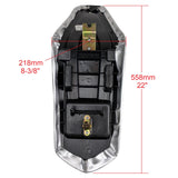 Seat 22 Inch ATV Taotao ATA125G Cheetah Coolster 3125C 3125CX Cougar Jet 9 10 Black & Silver